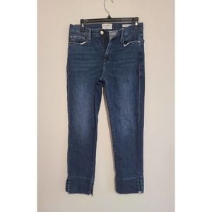 FRAME Le Nouveau Straight Fit Cuffed Hem Denim Jeans